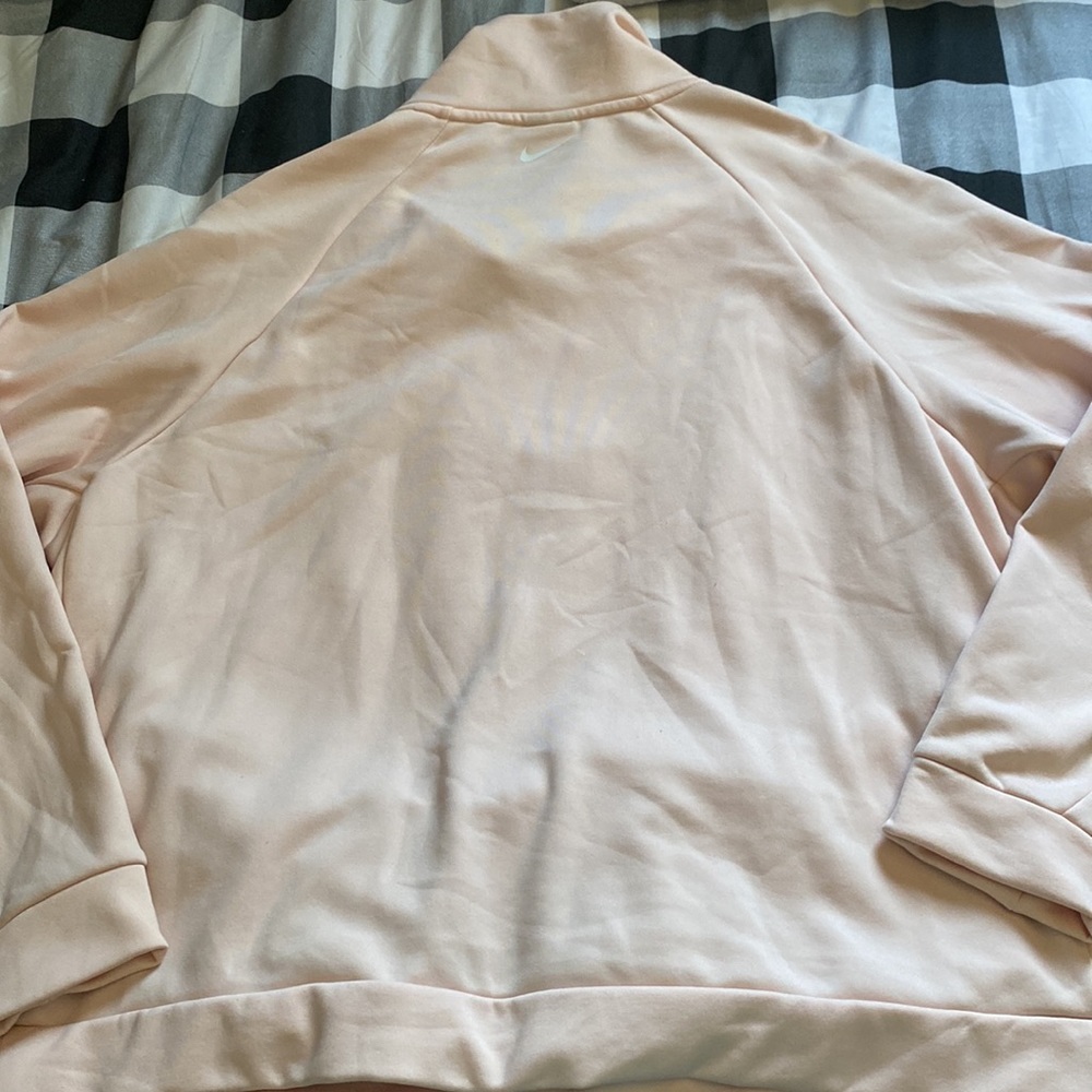 Light pink Nike fleece quarter zip - Picture 4 of 4